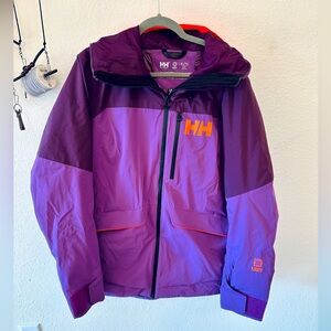 Women’s Helly Hansen Ullr Powchaser LIFALOFT Insulated Ski Jacket - Grape/Purple